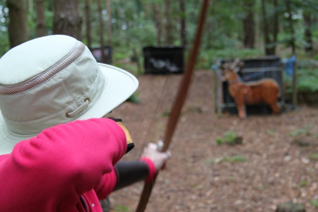 Field archery practise